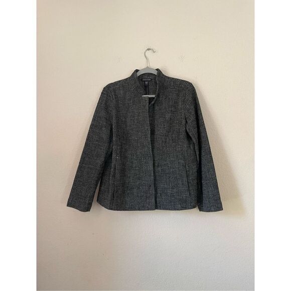 Eileen fisher cotton grey jacket‎ size small - Picture 1 of 7